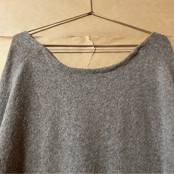 Free People | Wool Yak Blend V-Neck Sweater Knit Pullover Neutral Size S - Picture 9 of 10